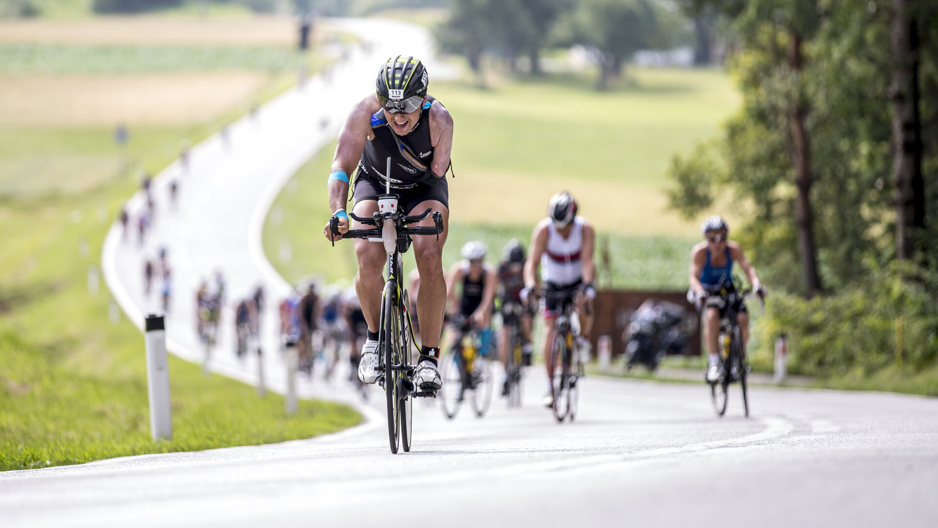 <p>Ironman Austria in Klagenfurt am Wörthersee. Radstrecke.</p>