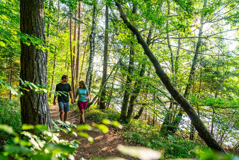 <p>Slow Trail Römerschlucht am Forstsee entlang.</p>